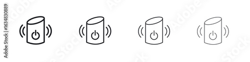 Smart speaker icon Eps10. icons graphic design