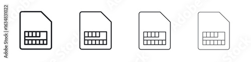 Sim card icon Eps10. icons graphic design
