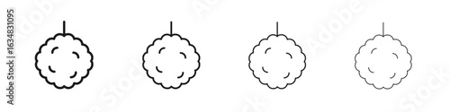 Shower sponge ball icon Eps10. icons graphic design