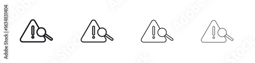 Risk analysis icon Eps10. icons graphic design