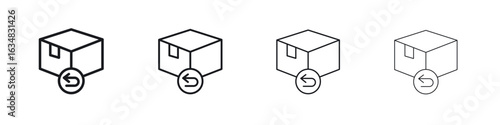 Return purchase icon Eps10. icons graphic design