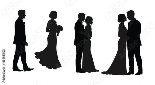 detailed professional high quality A Wedding Journey From Engagement to Marriage silhouette