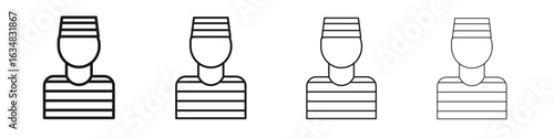 Prisoner icon Eps10. icons graphic design