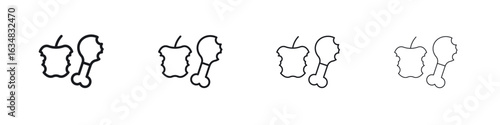 Organic waste icon Eps10. icons graphic design
