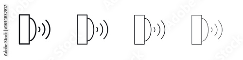 Motion sensor icon Eps10. icons graphic design