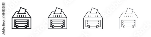 Money counting machine icon Eps10. icons graphic design