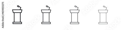 Lectern icon Eps10. icons graphic design