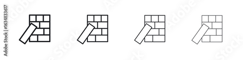 Jenga icon Eps10. icons graphic design