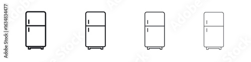 Fridge icon Eps10. icons graphic design