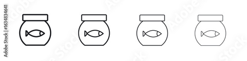 Fish bowl icon Eps10. icons graphic design