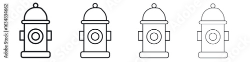 Fire hydrant icon Eps10. icons graphic design