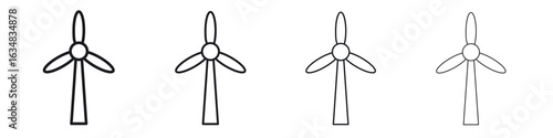 Eolic energy icon Eps10. icons graphic design