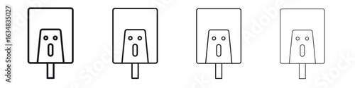 Electrical soap box icon Eps10. icons graphic design