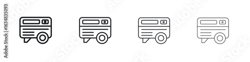 Electric generator icon Eps10. icons graphic design