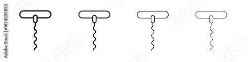 Corkscrew icon Eps10. icons graphic design