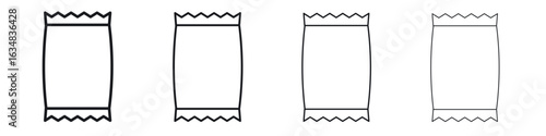 Chips bag icon Eps10. icons graphic design