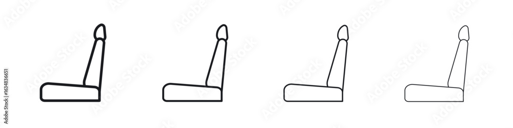 Fototapeta premium Car seat icon Eps10. icons graphic design