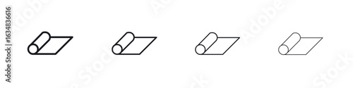 Carpet roll icon Eps10. icons graphic design