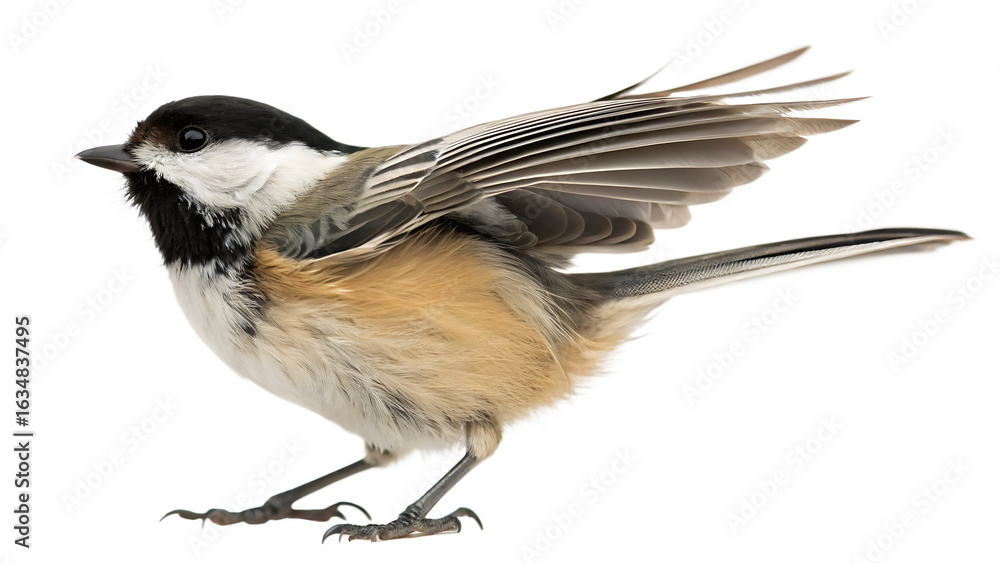 Obraz premium Png Full Body Chickadee Isolated HD Image
