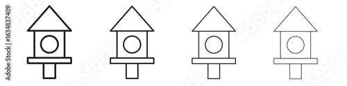 Bird house icon Eps10. icons graphic design