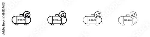 Biogas icon Eps10. icons graphic design