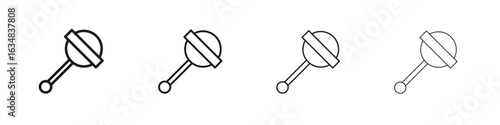 baby rattle icon Eps10. icons graphic design