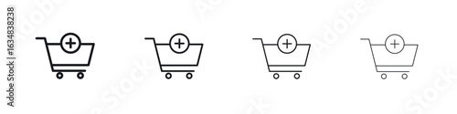 Add to cart icon Eps10. icons graphic design