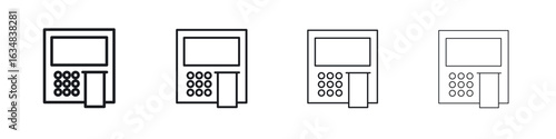 Atm icon Eps10. icons graphic design