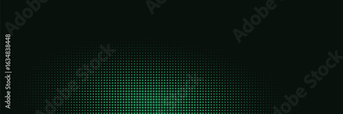 Green bitmap pixel background with gradient pattern effect. 8bit art for retro game  design. Vector texture with disintegration and glitch.
