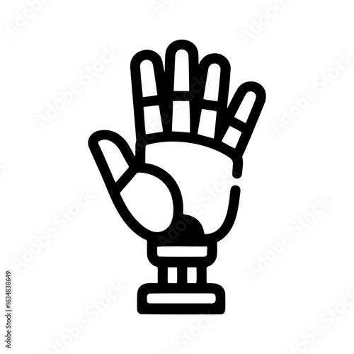 Robot Hand Icon for Tech and AI-Themed Projects