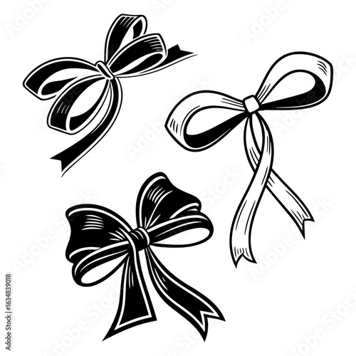 Rich and ornate with wide ribbon loops and long, curved tails, giving a sense of elegance and formality..