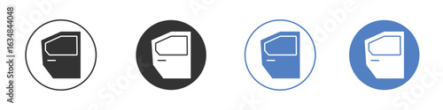 car door icon for web design. pixel perfect flat icons