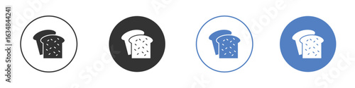 White bread icon for web design. pixel perfect flat icons