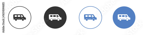 Van icon for web design. pixel perfect flat icons