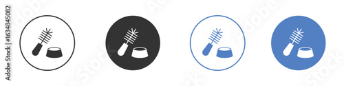 Toilet brush icon for web design. pixel perfect flat icons