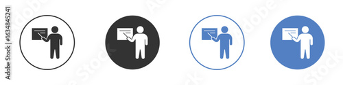 Teaching icon for web design. pixel perfect flat icons