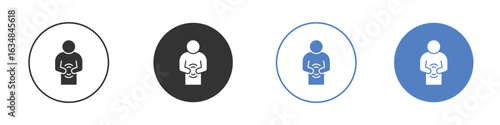 Stomachache icon for web design. pixel perfect flat icons