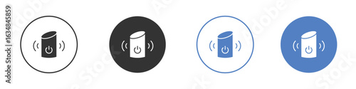 Smart speaker icon for web design. pixel perfect flat icons