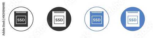 SSD drive icon for web design. pixel perfect flat icons