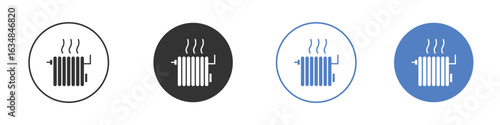 Radiator icon for web design. pixel perfect flat icons