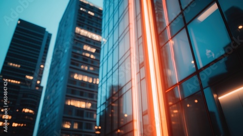 Modern architecture urban cityscape high rise buildings