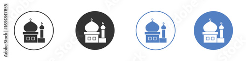 Mosque icon for web design. pixel perfect flat icons