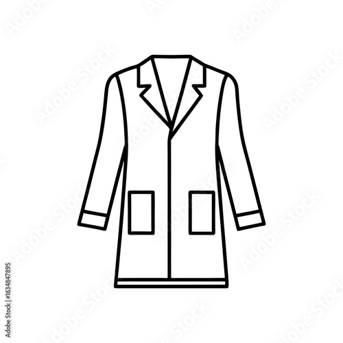 lab coat icon vector