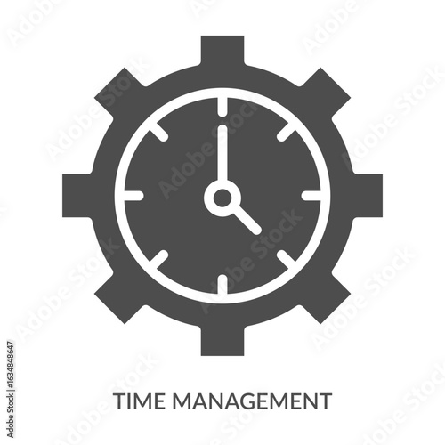 Time Management Icon Line Style. Design Vector Illustration