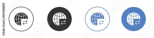 Import and export icon for web design. pixel perfect flat icons