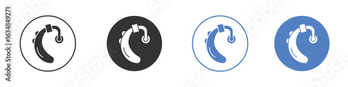 Hearing aid icon for web design. pixel perfect flat icons