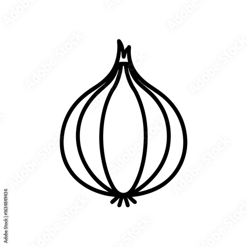 red onion isolated on white background