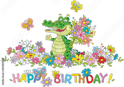 Birthday card with a happy ...