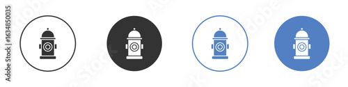 Fire hydrant icon for web design. pixel perfect flat icons