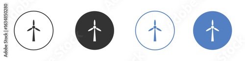 Eolic energy icon for web design. pixel perfect flat icons